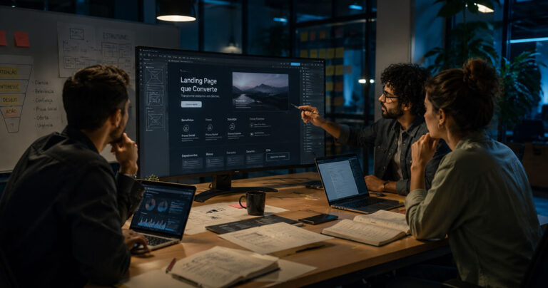 como estruturar uma landing page